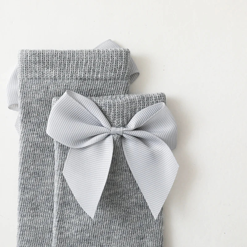 Girls Knee-High Bow Socks – 3-Pair Spanish Style Princess Set