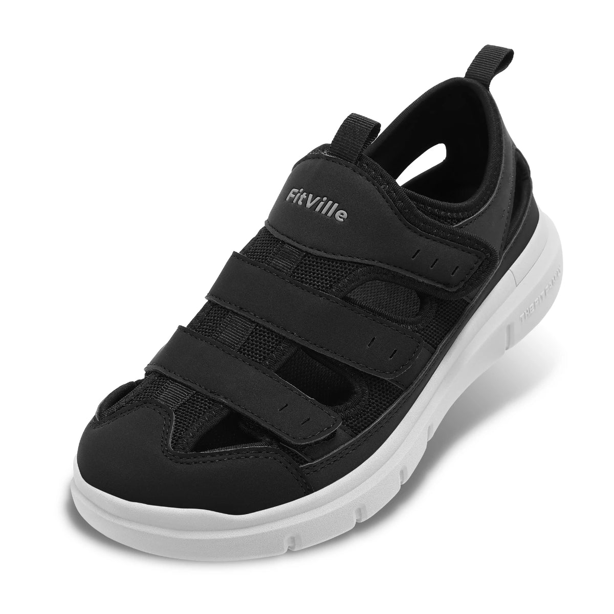 Men's Wide Fit Sandals – Lightweight Breathable Comfort Shoes with Arch Support