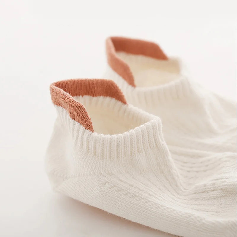 Baby Toddler Cotton Non-Slip Socks – 6-Pair Set for Boys & Girls