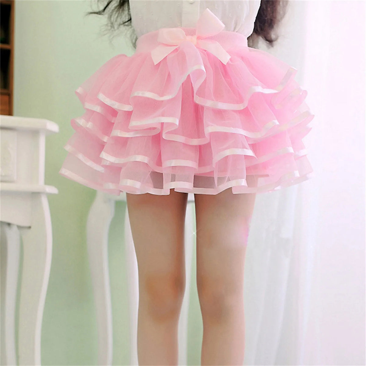 Girls Tulle Tutu Skirt – Layered Princess Party Skirt
