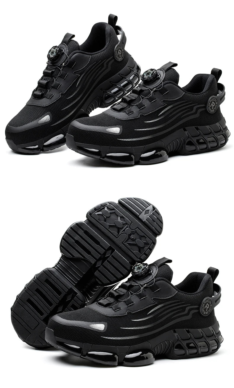 Men's Steel Toe Safety Shoes – Slip-Resistant Protective Work Sneakers