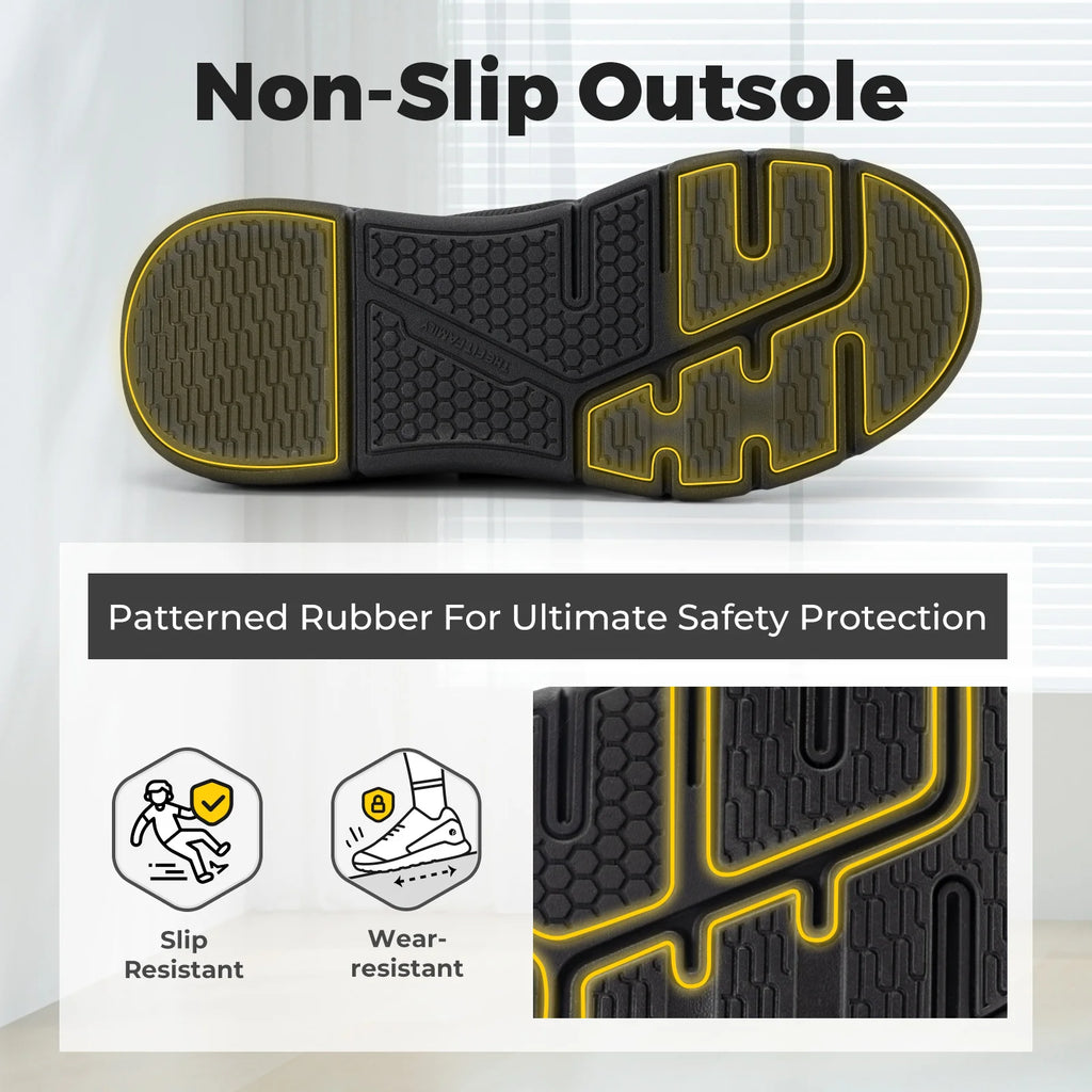 Men's Extra Wide Hook & Loop Walking Shoes – Adjustable Comfort Shoes