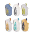 Baby Toddler Cotton Non-Slip Socks – 6-Pair Set for Boys & Girls
