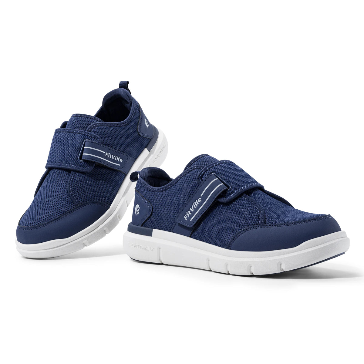 Men's Extra Wide Hook & Loop Walking Shoes – Adjustable Comfort Shoes