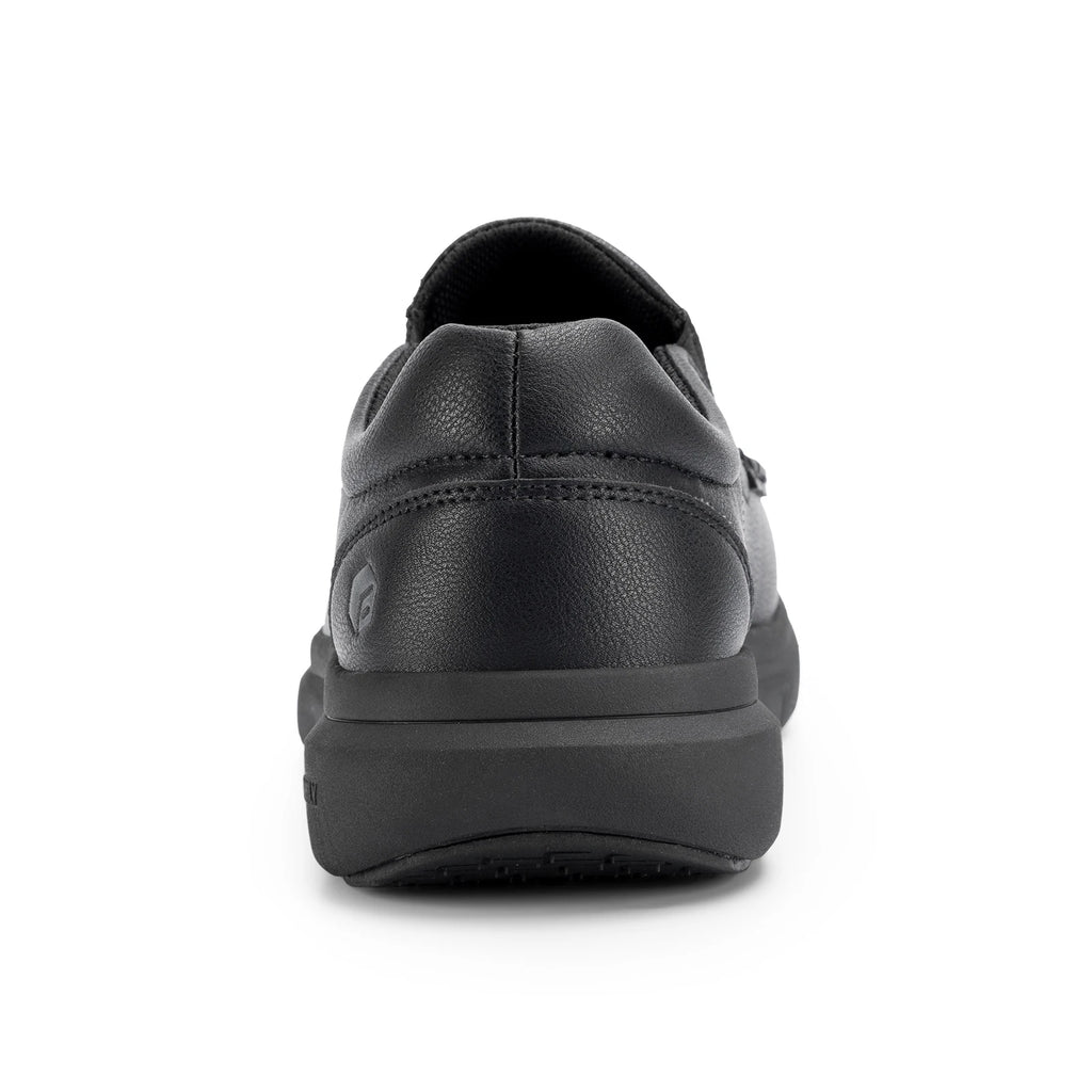 Men's Wide Fit Leather Slip-On Loafers – Lightweight Casual Walking Shoes