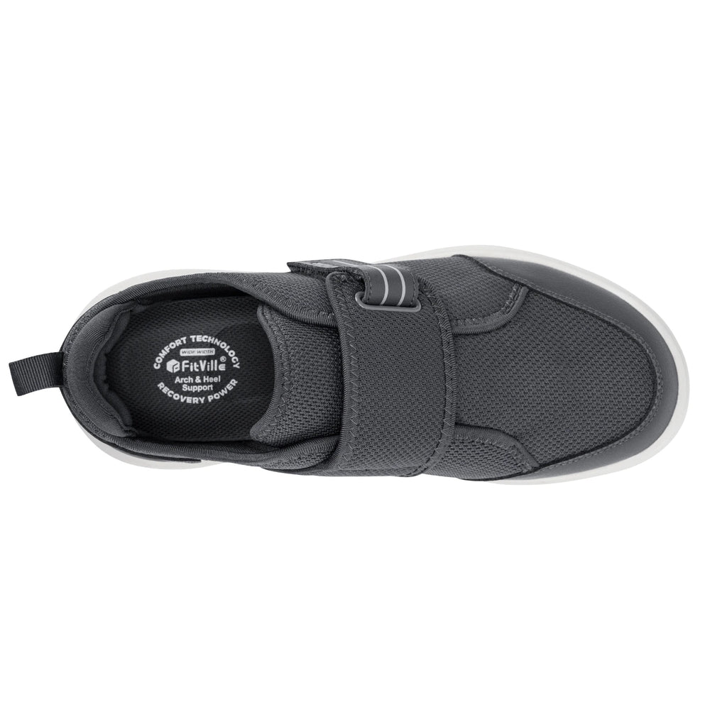 Men's Extra Wide Hook & Loop Walking Shoes – Adjustable Comfort Shoes