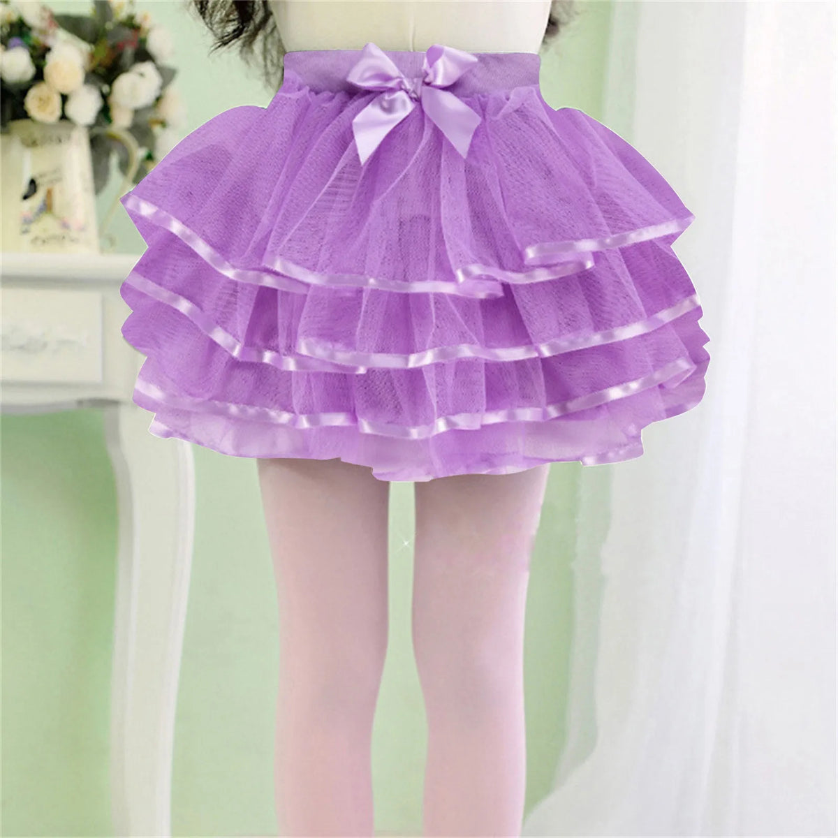 Girls Tulle Tutu Skirt – Layered Princess Party Skirt