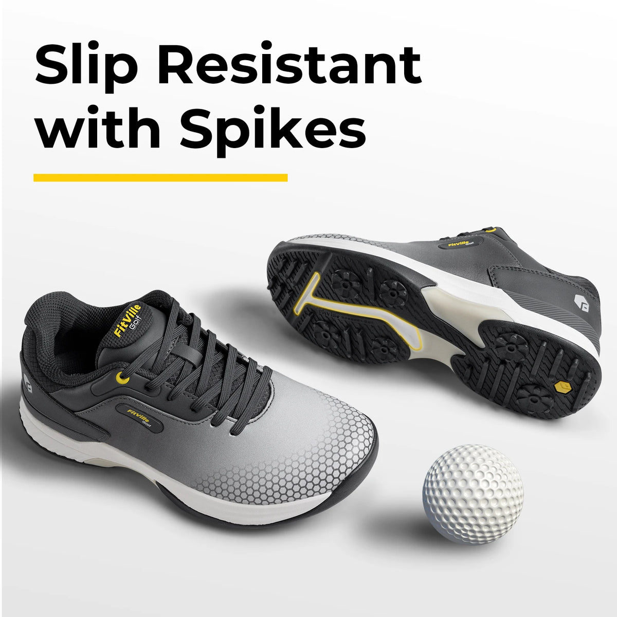 Men's Wide Golf Shoes – Non-Slip Wear-Resistant Sports Shoes