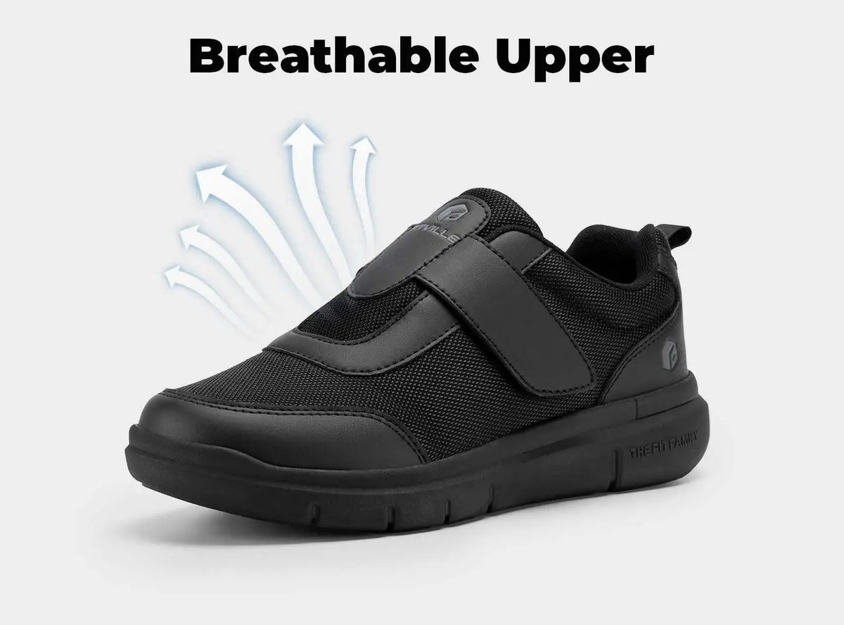 Men's Extra Wide Walking Shoes – Lightweight Casual Comfort Shoes