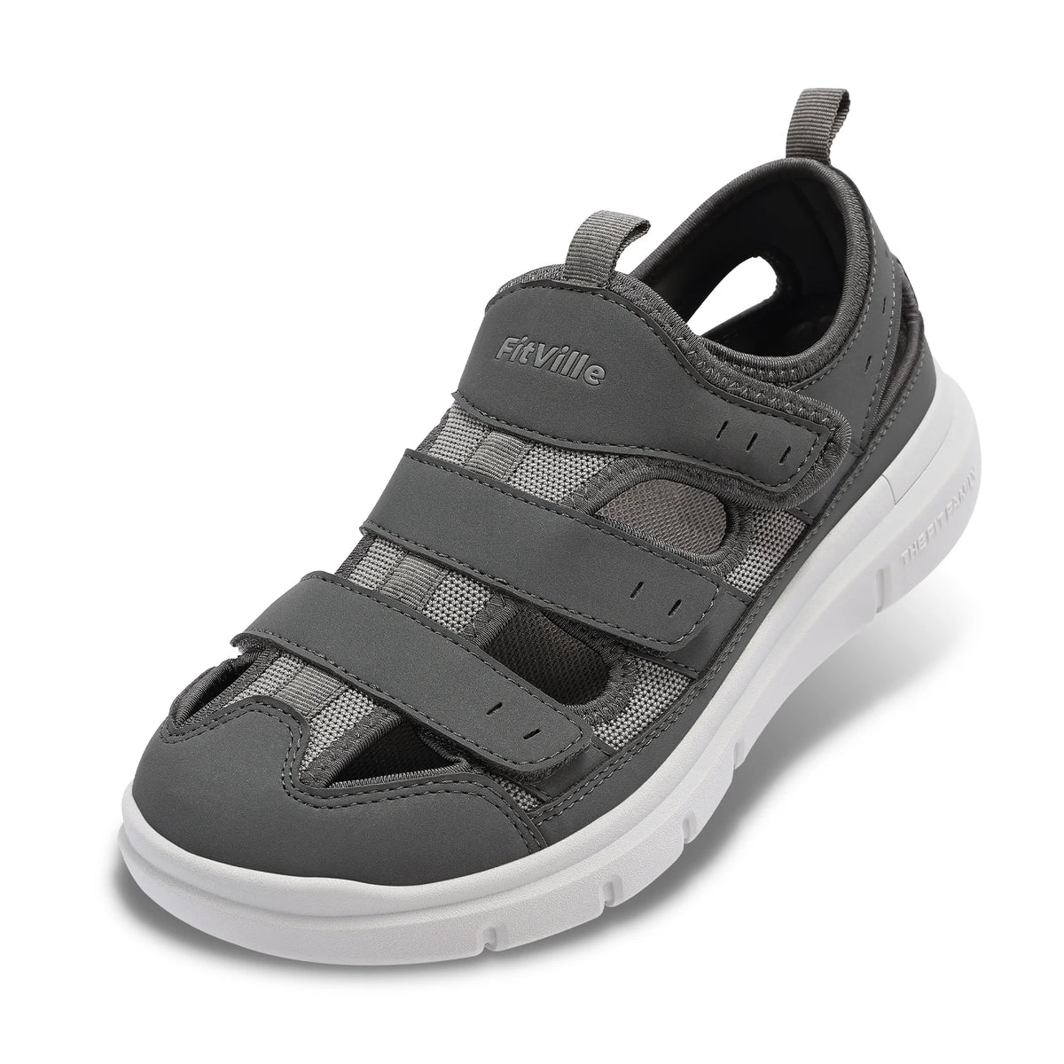 Men's Wide Fit Sandals – Lightweight Breathable Comfort Shoes with Arch Support