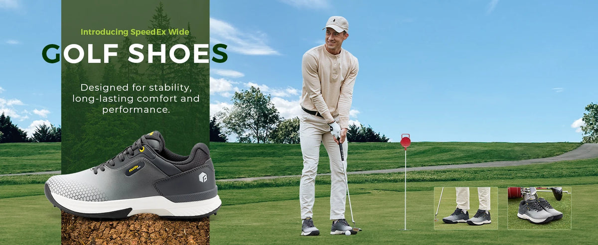 Men's Wide Golf Shoes – Non-Slip Wear-Resistant Sports Shoes