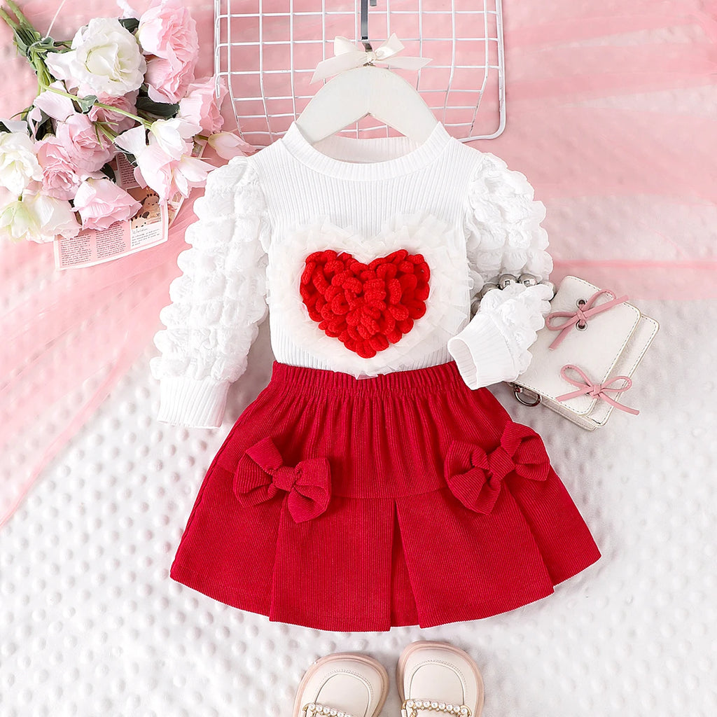Girls Summer 3-Piece Pajama Set – Short Sleeve Top & Shorts