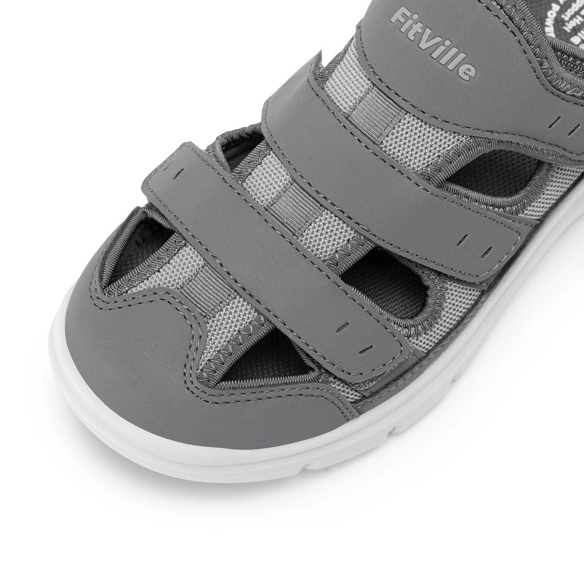 Men's Wide Fit Sandals – Lightweight Breathable Comfort Shoes with Arch Support