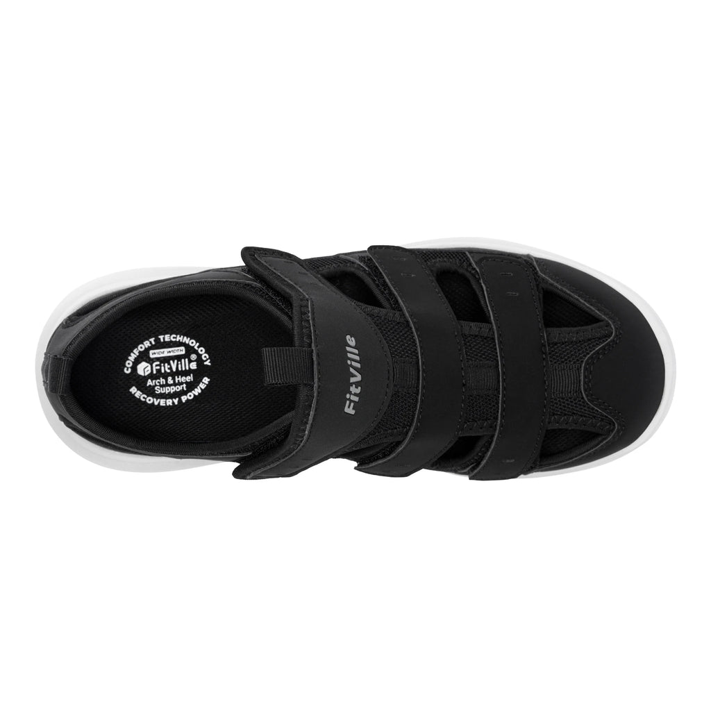 Men's Wide Fit Sandals – Lightweight Breathable Comfort Shoes with Arch Support