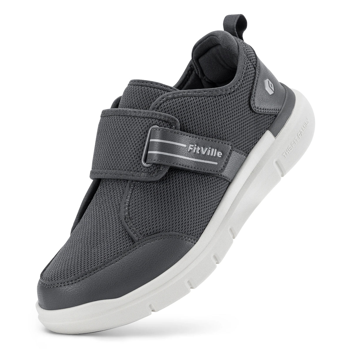 Men's Extra Wide Walking Shoes – Hook & Loop Adjustable Comfort Shoes
