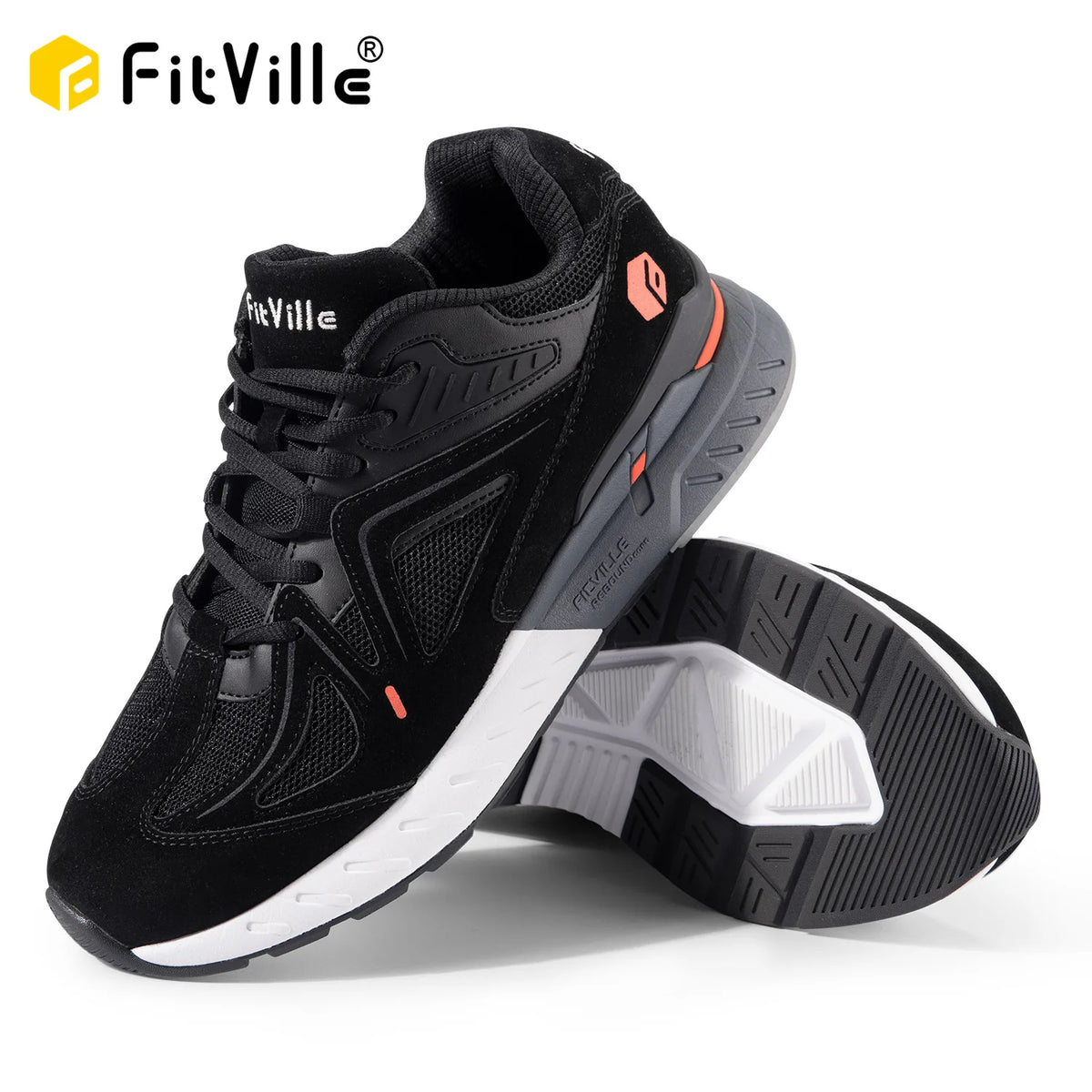 Men's Extra Wide Walking Shoes – Lightweight Arch Support Sneakers
