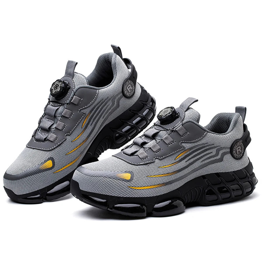 Men's Steel Toe Safety Shoes – Slip-Resistant Protective Work Sneakers