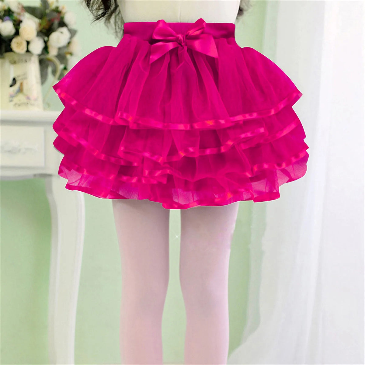 Girls Tulle Tutu Skirt – Layered Princess Party Skirt