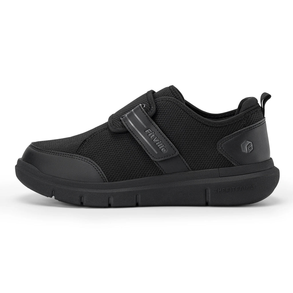 Men's Extra Wide Walking Shoes – Hook & Loop Adjustable Comfort Shoes