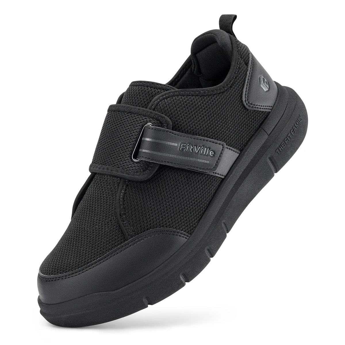 Men's Extra Wide Walking Shoes – Hook & Loop Adjustable Comfort Shoes