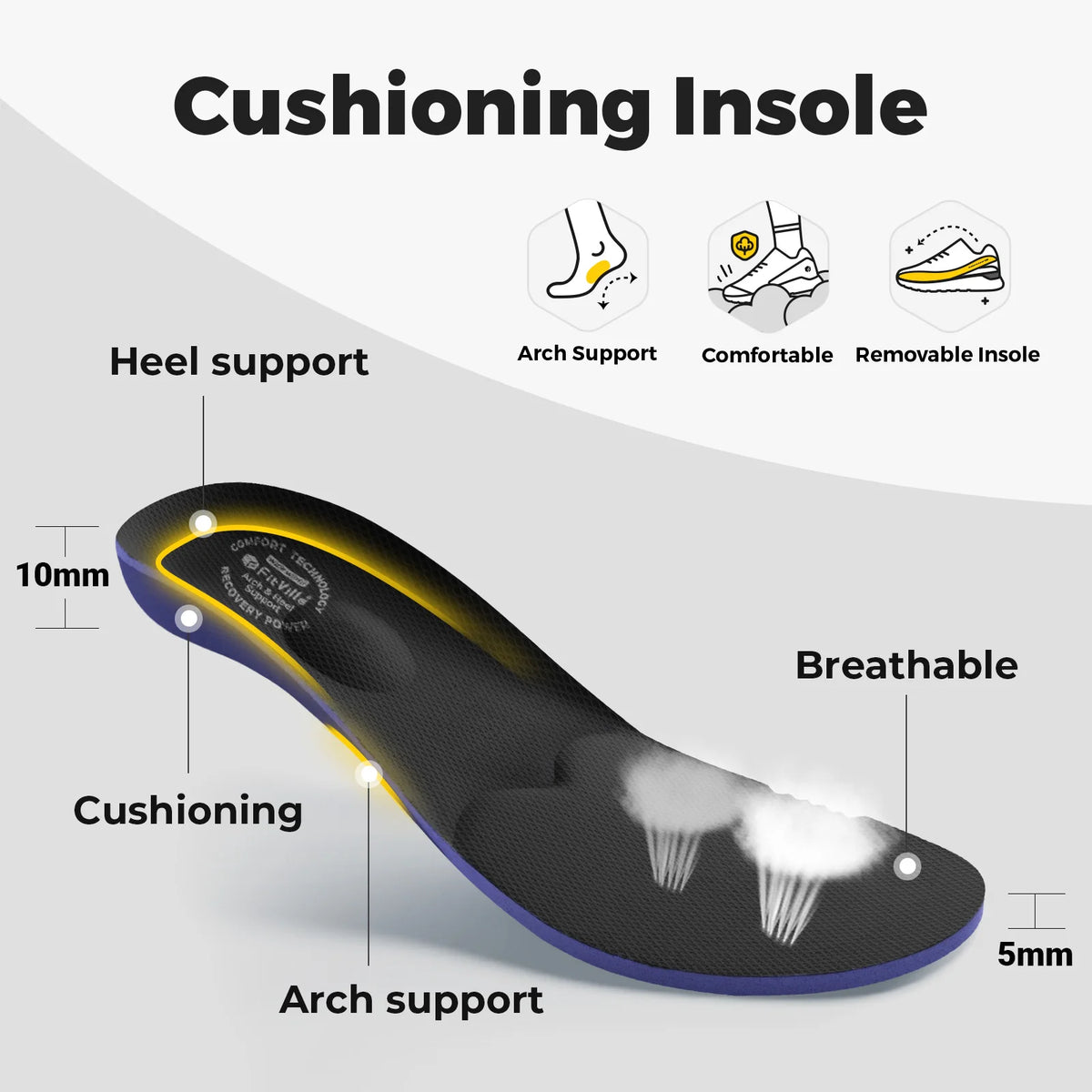 Men's Extra Wide Walking Shoes – Hook & Loop Adjustable Comfort Shoes