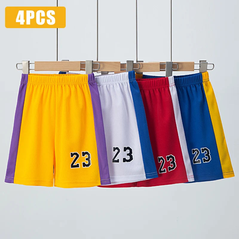 Kids Summer Sports Set – Sleeveless T-Shirt & Shorts 2/4 Piece