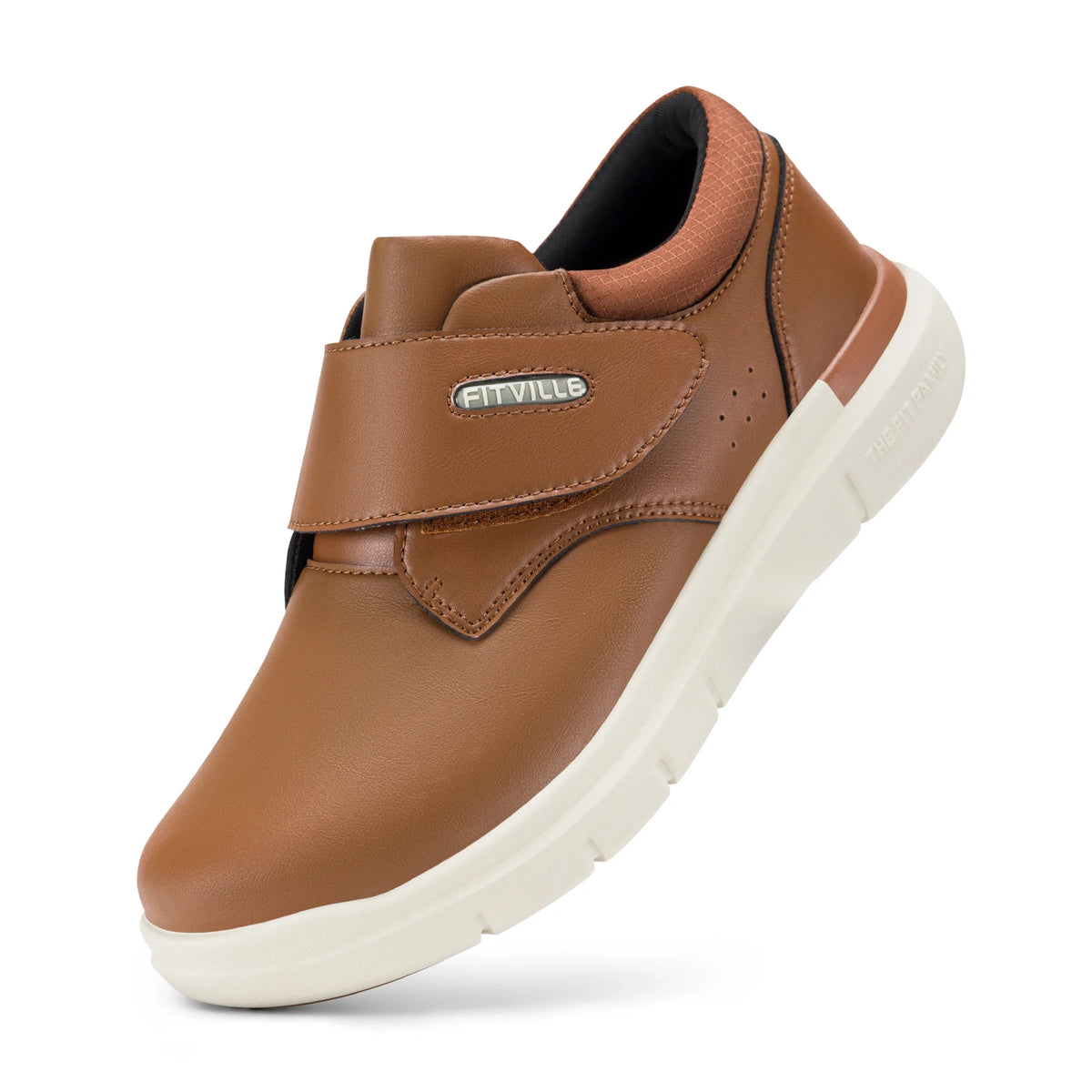 Men's Wide Leather Slip-On Shoes – Lightweight Non-Slip Comfort Shoes