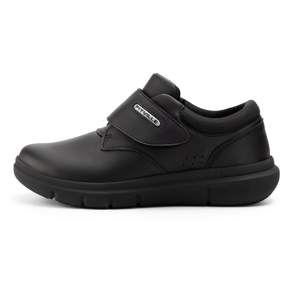 Men's Wide Leather Slip-On Shoes – Lightweight Non-Slip Comfort Shoes