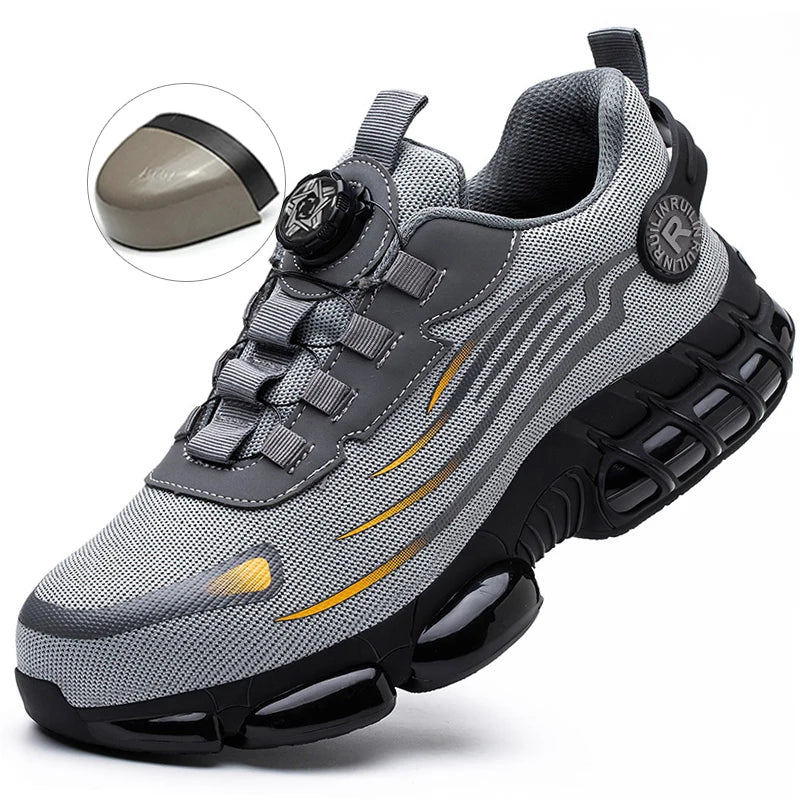 Men's Steel Toe Safety Shoes – Slip-Resistant Protective Work Sneakers