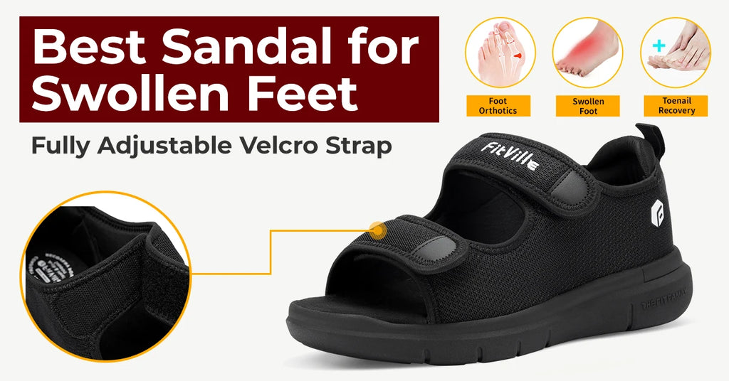 Men's Wide Summer Sandals – Lightweight Breathable Casual Shoes